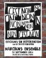 Mobilisation nationale : Nous exigeons un référendum sur le traité européen, Manifestation 30/9