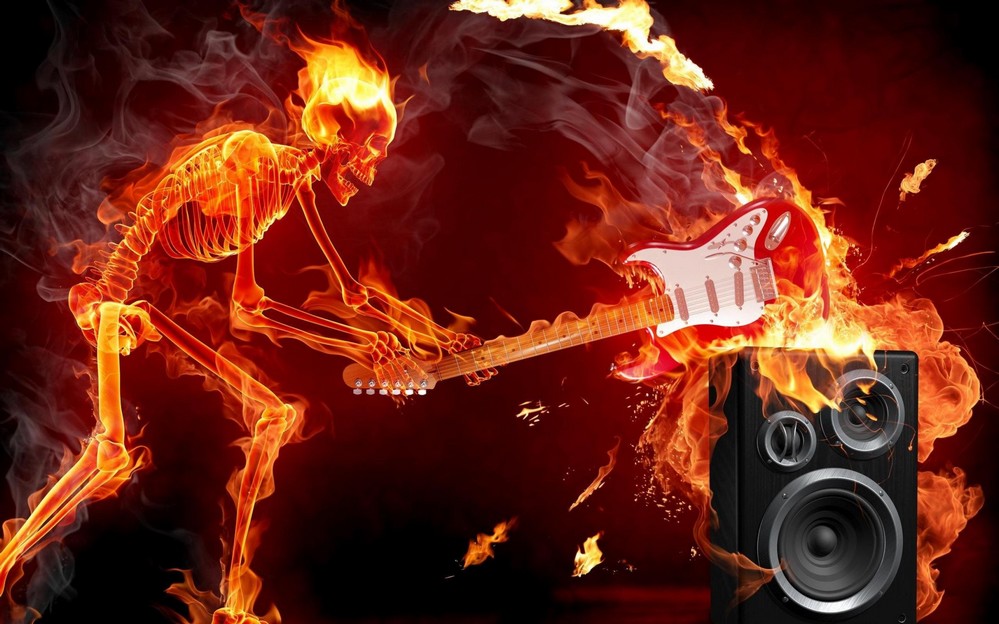 fire_guitar_rock_sound-Music_lovers_wallpaper_2560x1600
