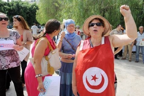 tunisie manif femme