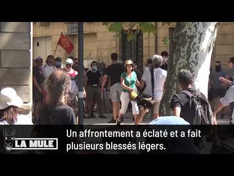#PassSanitaire Un front antifasciste expulse la Ligue du Midi du cortège à Montpellier