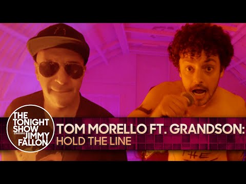 Tom Morello: Hold the Line ft. grandson | The Tonight Show Starring Jimmy Fallon